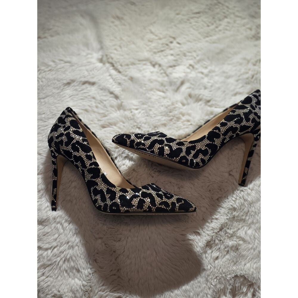 *NEW* Gianni Bini Ivyya heels Gold/Blk size 10 - Picture 4 of 5